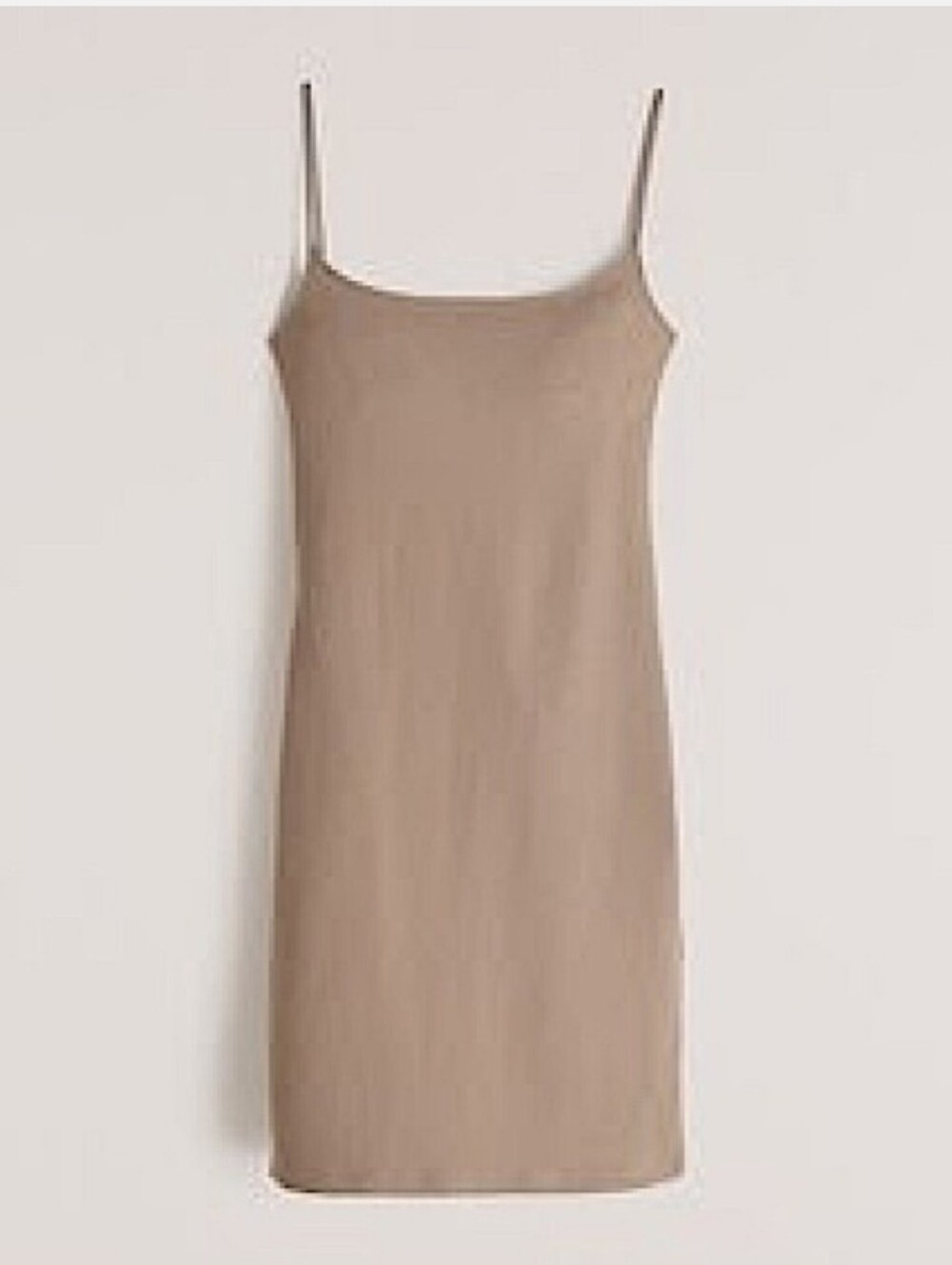 Women's Slim Slip Dress in Tan